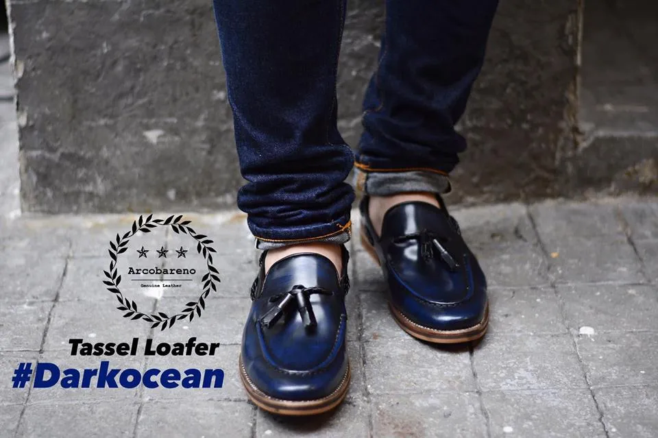 503 Tassel Loafer Italian Blue