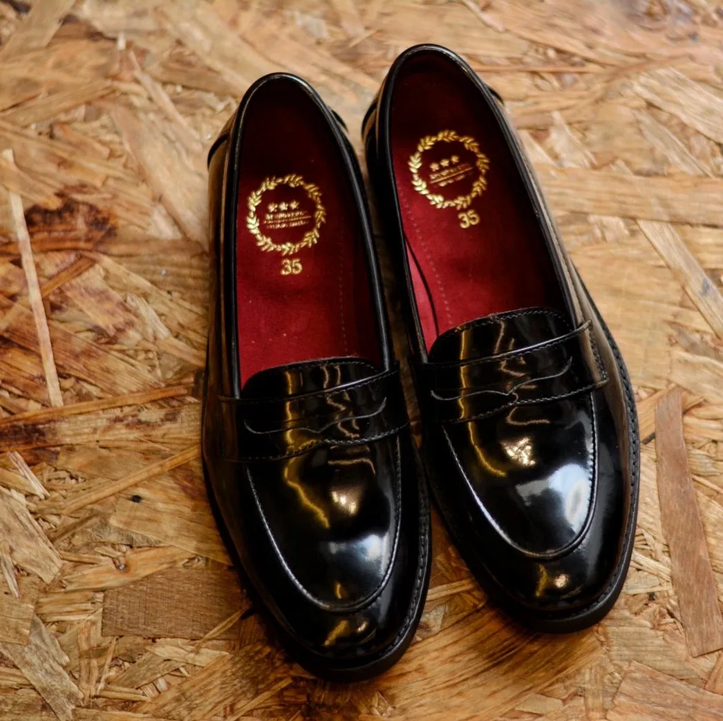 509 Women Penny Loafer PianoBlack