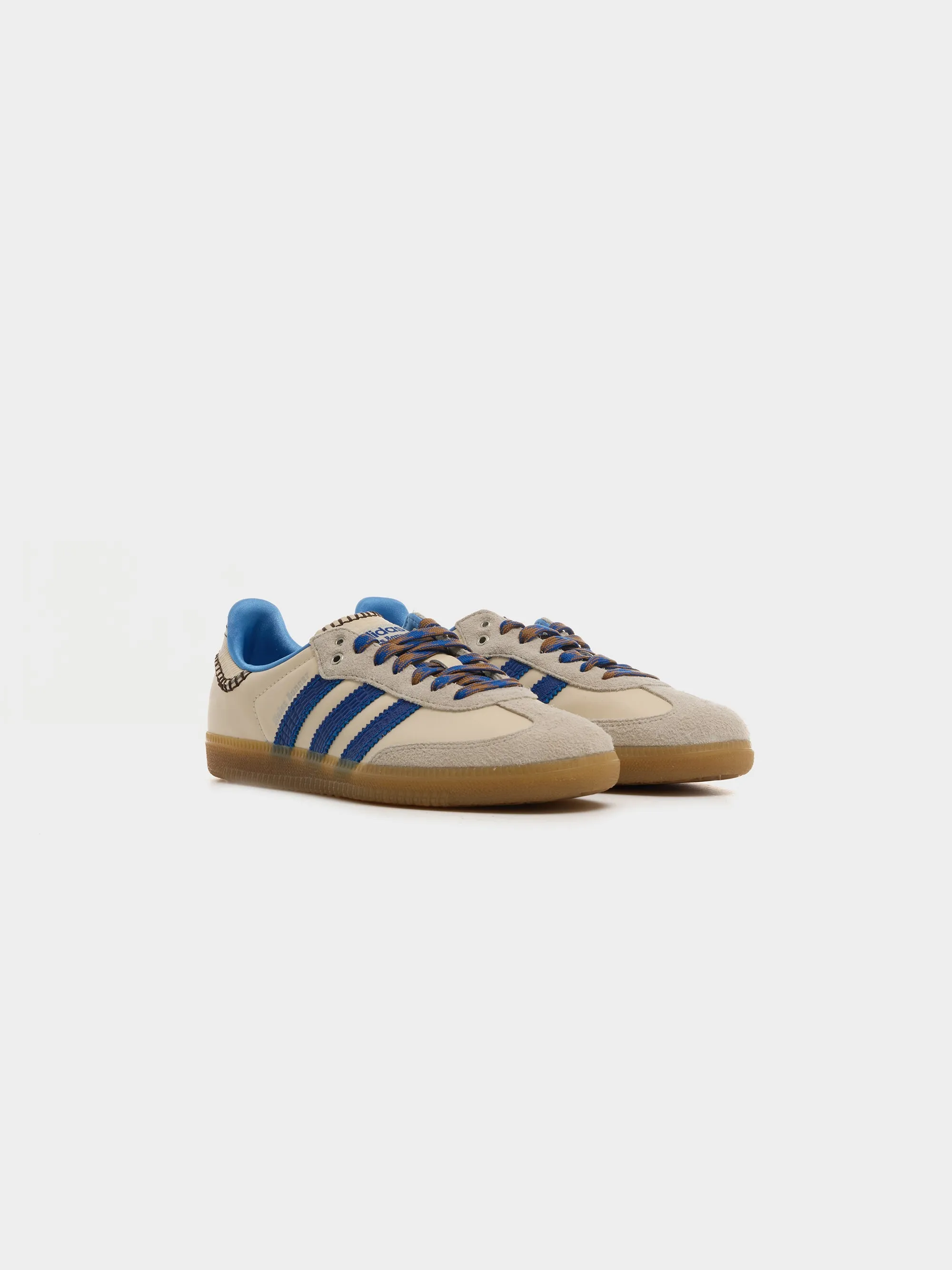 adidas x WB Nylon Samba, Cream / Blue