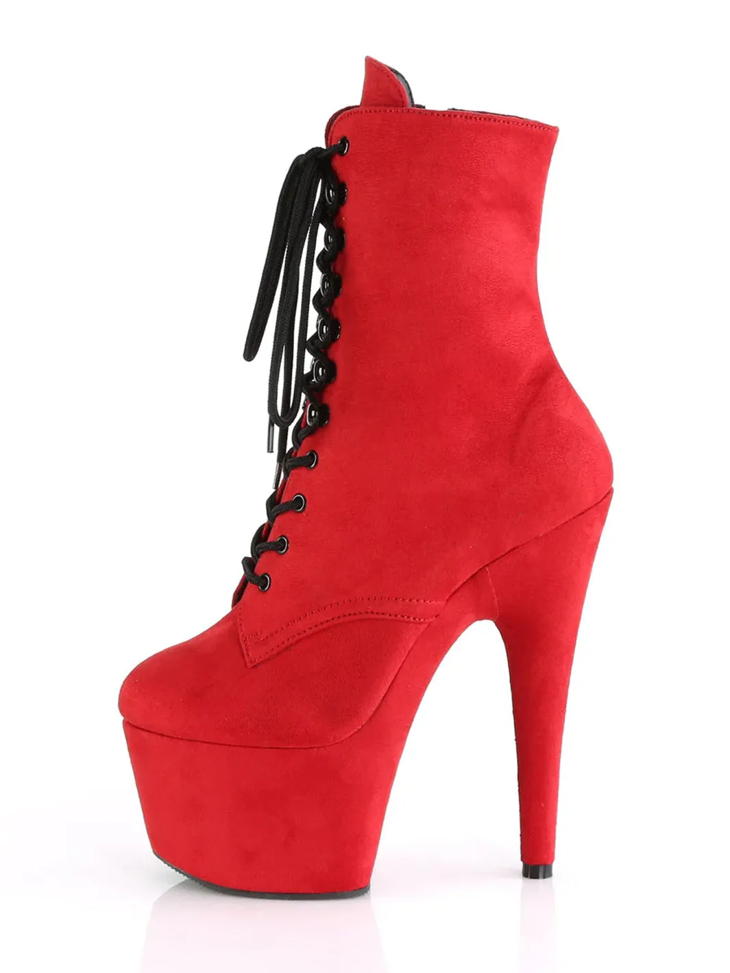 ADORE-1020FS - RED FAUX SUEDE  PRE ORDER 