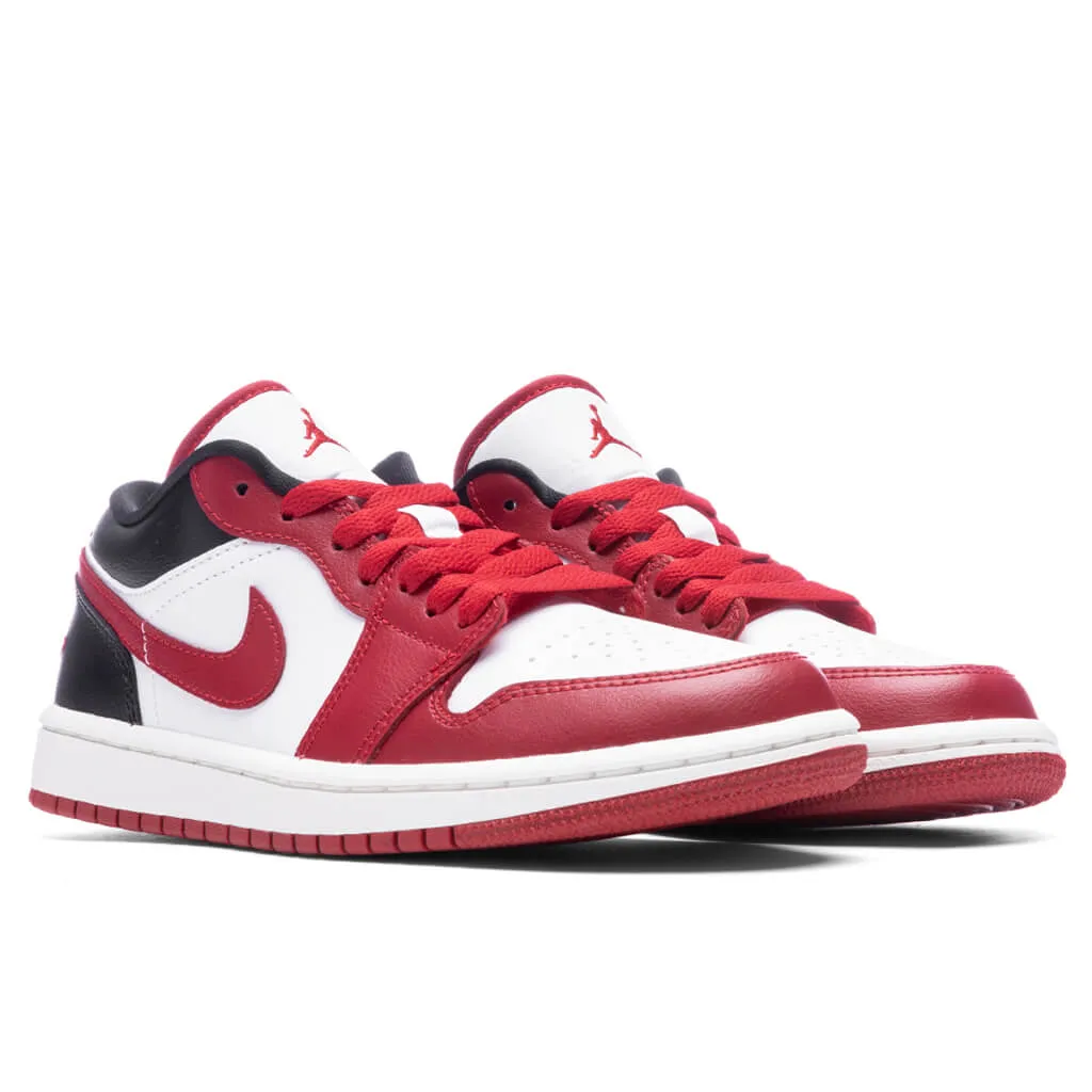 Air Jordan 1 Low Women's - White/Gym Red/Black