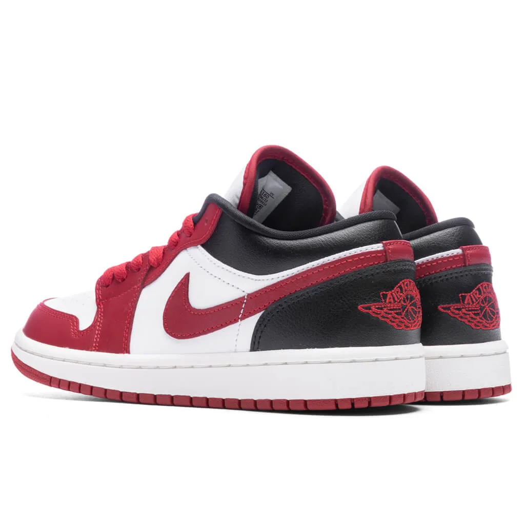 Air Jordan 1 Low Women's - White/Gym Red/Black