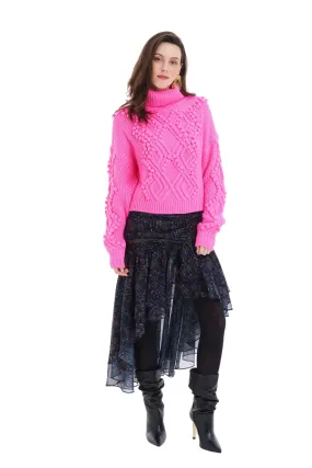 ALLISON Daphne Sweater - Hot Pink