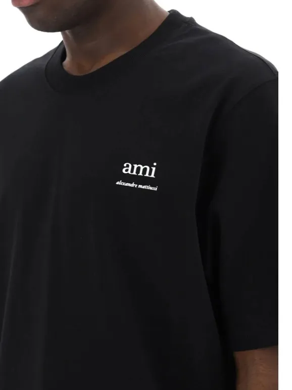 AMI PARIS  |Unisex Plain Short Sleeves Logo Designers T-Shirts