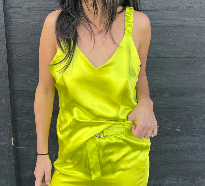 AP4137 Chartreuse Satin Tank