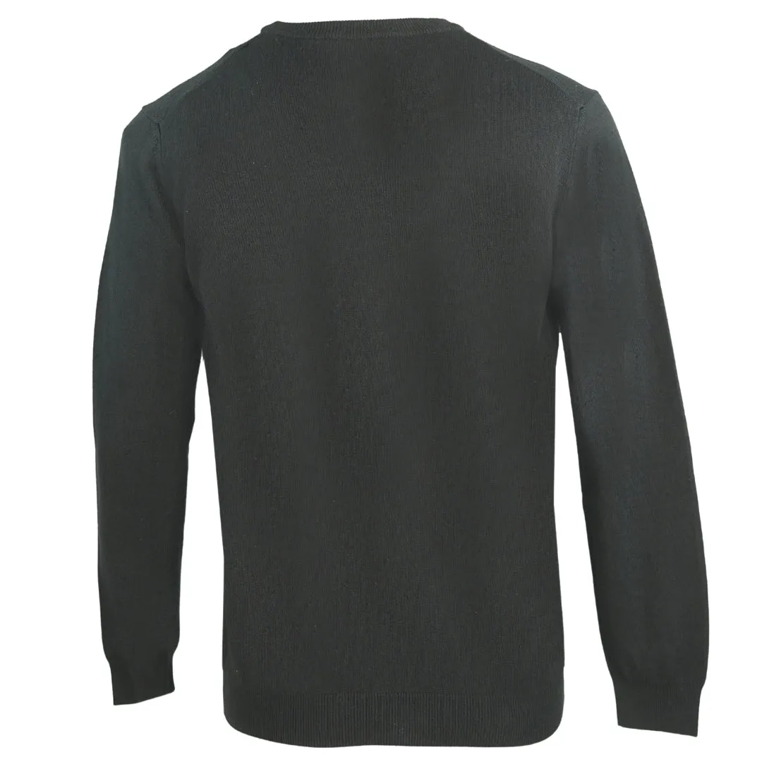 Aquascutum Check A Logo Black Sweater