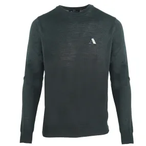 Aquascutum Check A Logo Black Sweater