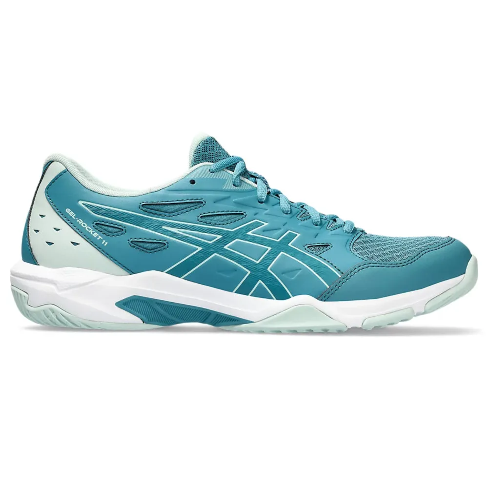 ASICS Men's Gel-Rocket 11 Badminton Shoe (Blue Teal/Pale Mint)