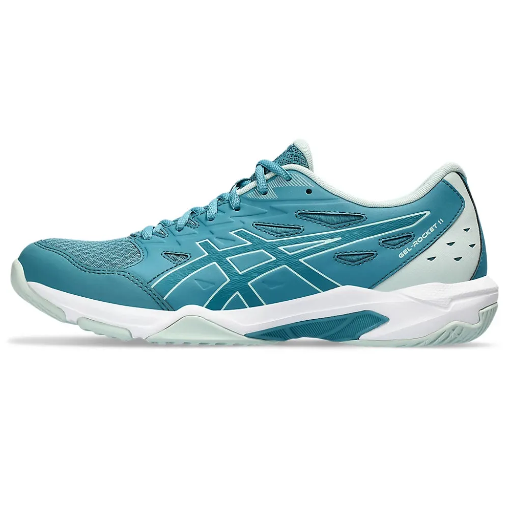 ASICS Men's Gel-Rocket 11 Badminton Shoe (Blue Teal/Pale Mint)