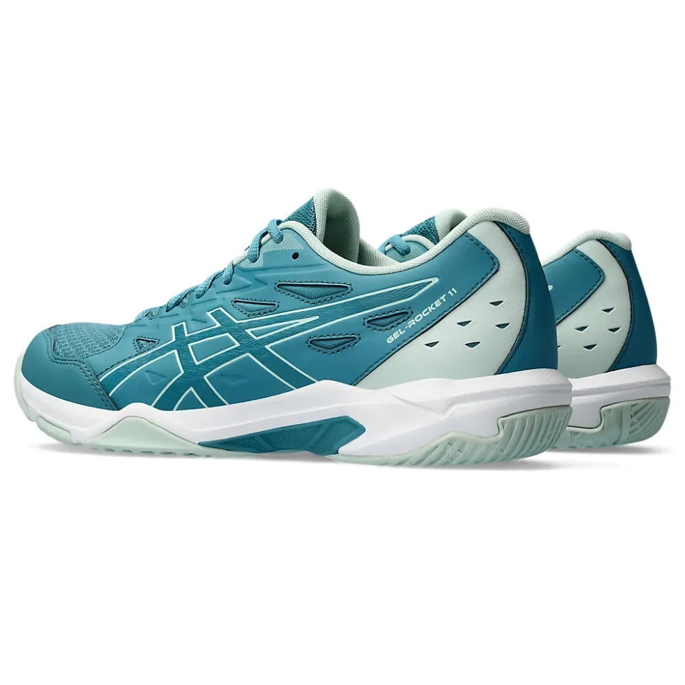 ASICS Men's Gel-Rocket 11 Badminton Shoe (Blue Teal/Pale Mint)