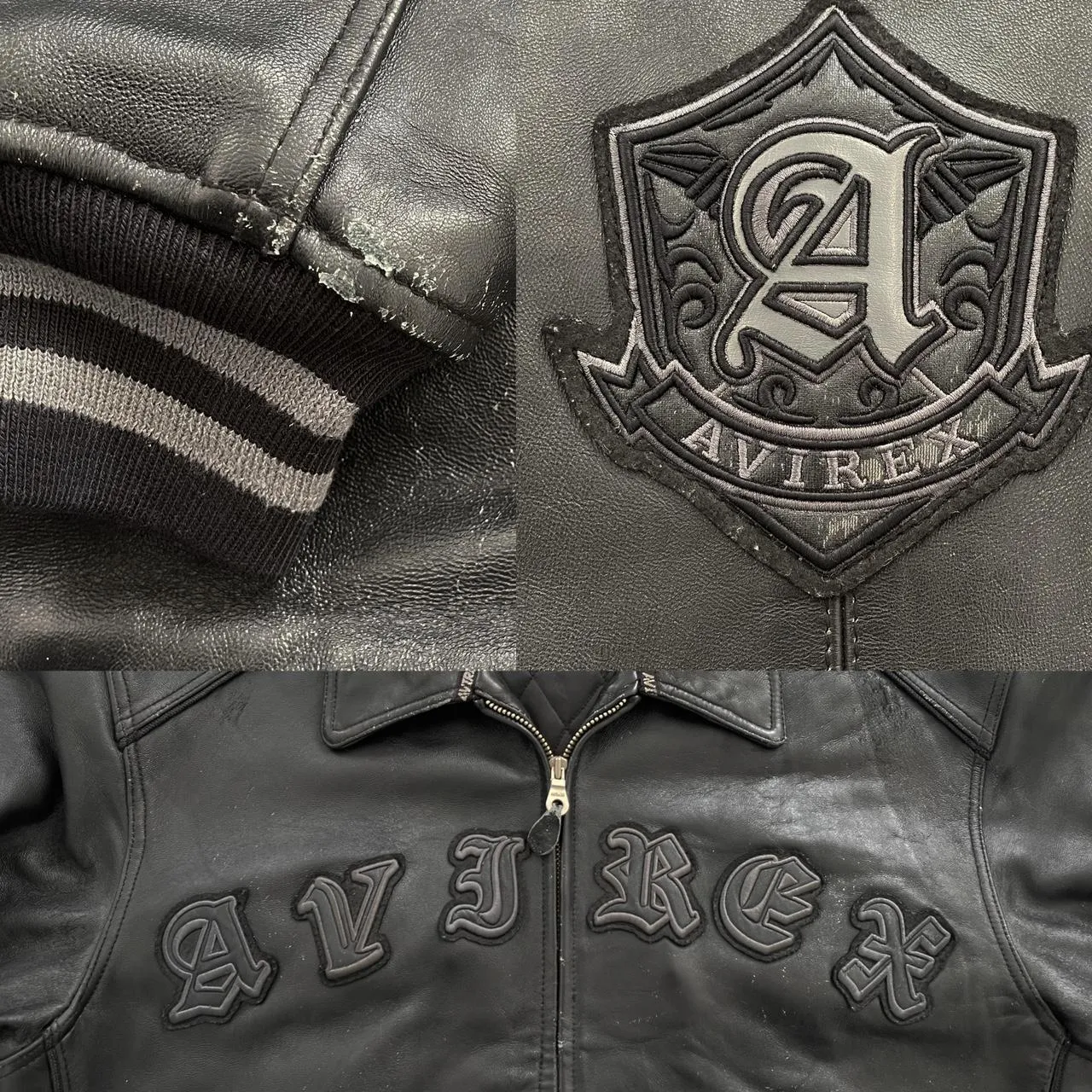 Avirex Leather Varsity Jacket