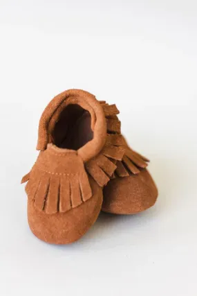 Baby Moccasins / Rust Suede