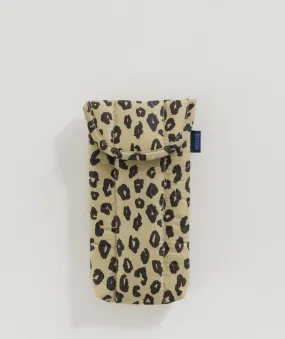 Baggu Puffy Glasses Sleeve Honey Leopard