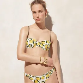 Balconette underwire bikini top in limoncello