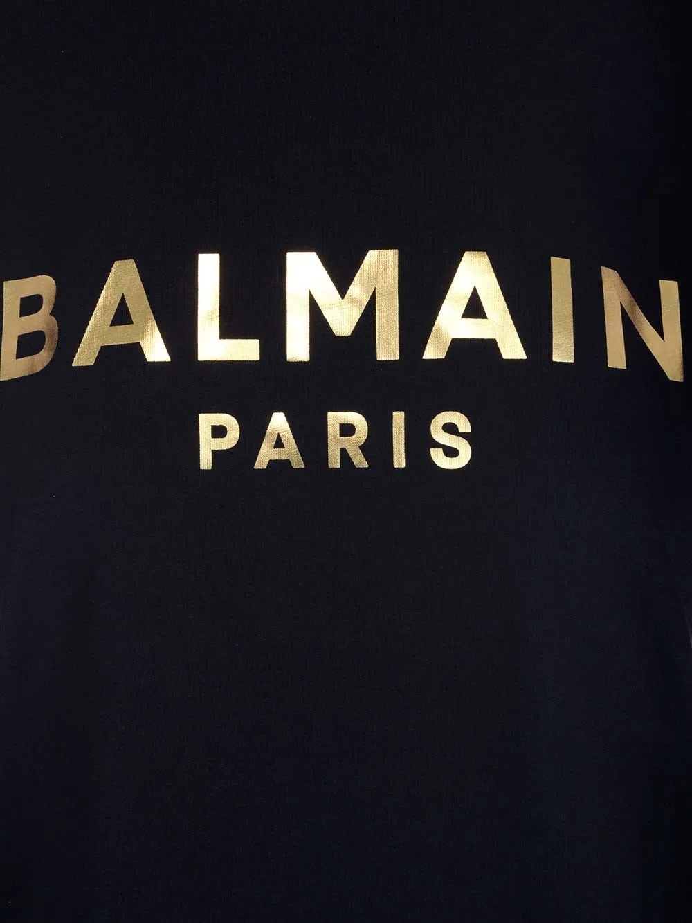 Balmain Buttoned Embellished Crewneck T-Shirt