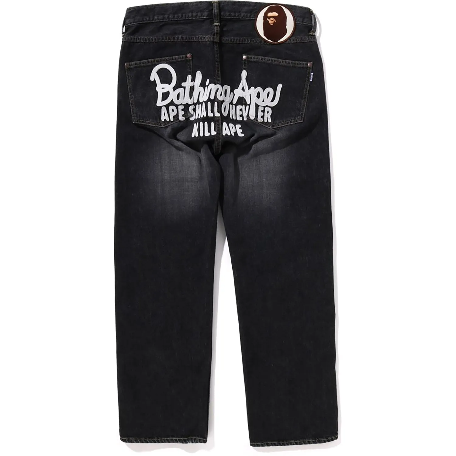 BAPE CHAMPION DENIM PANTS MENS