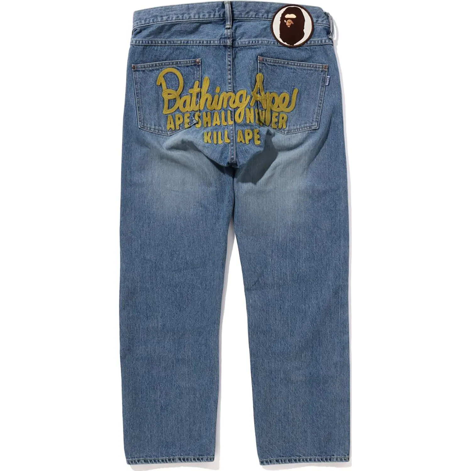 BAPE CHAMPION DENIM PANTS MENS