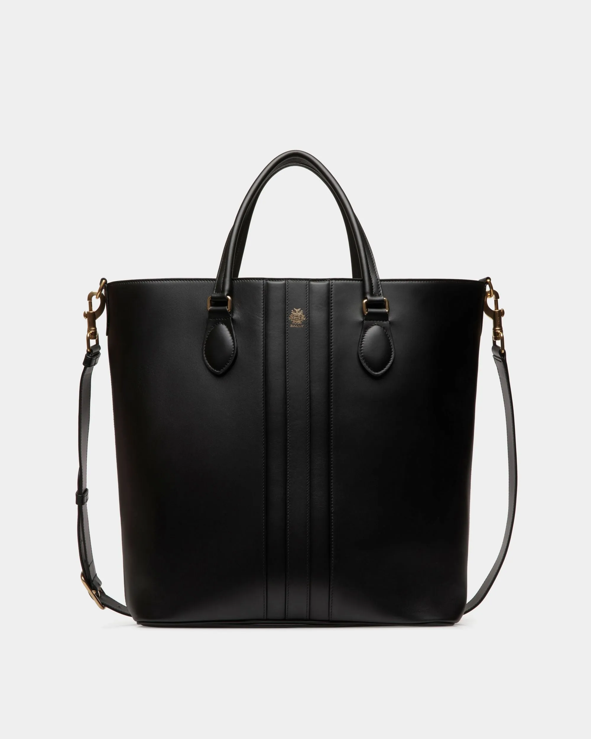 Beckett Tote In Black Leather 