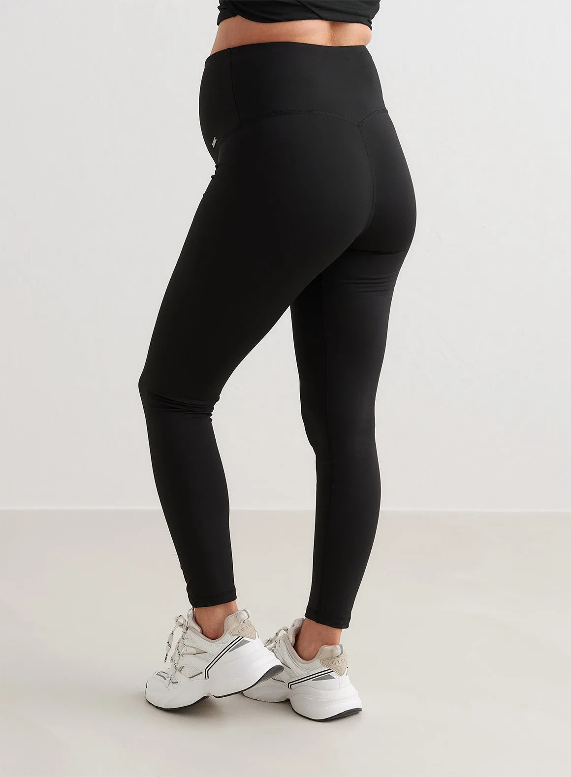 Black Warming Maternity Tights