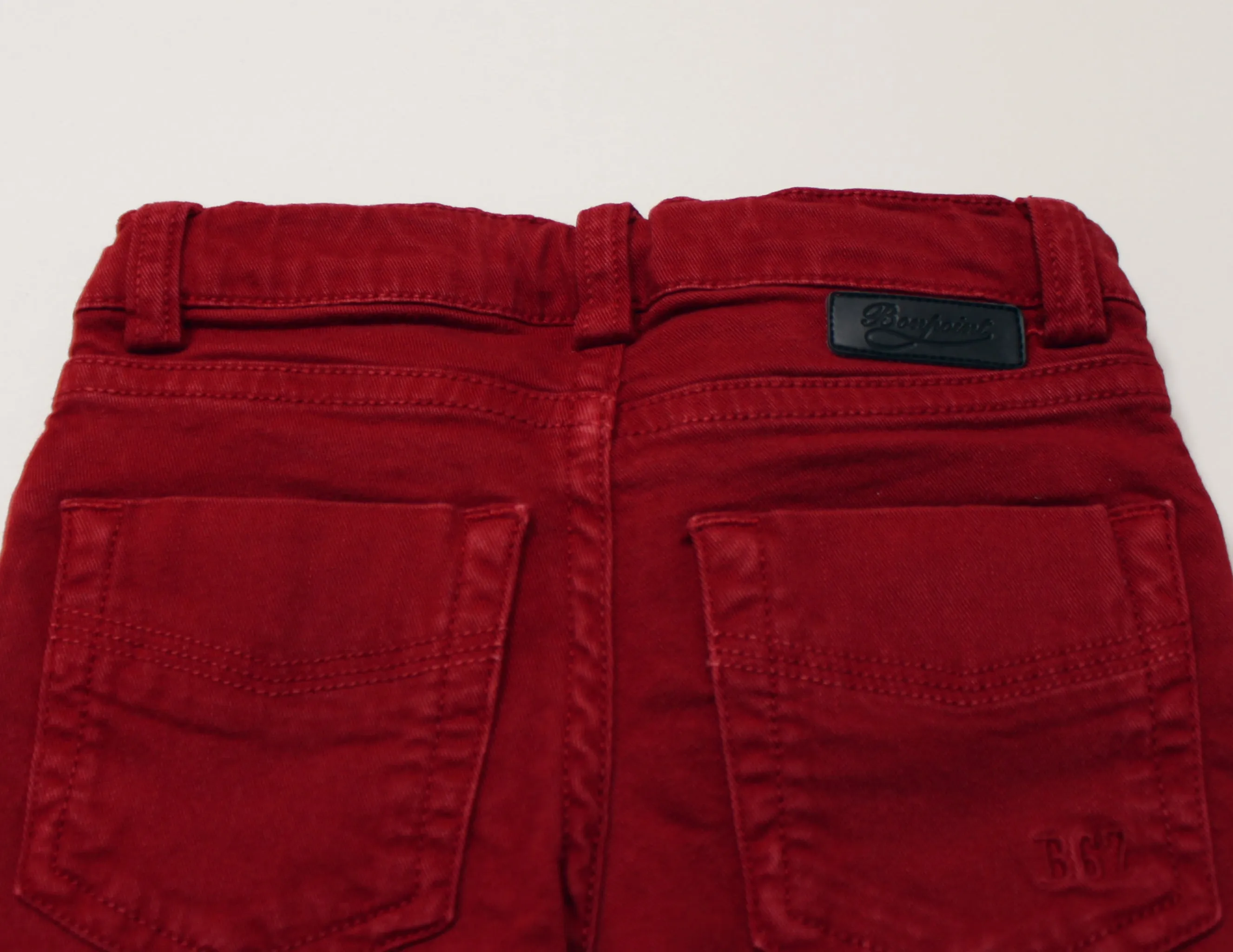 Bonpoint Red Denim Jeans: 4 Years