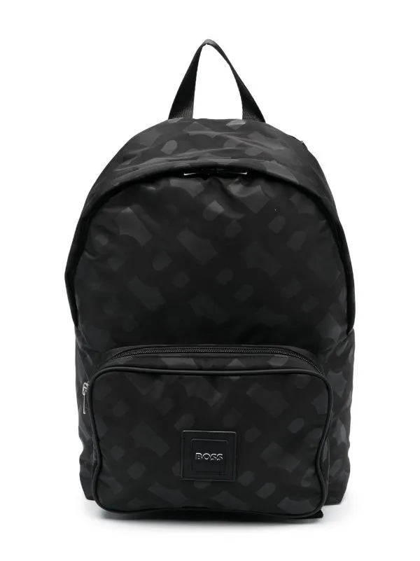 Boss Bag All Over Logo Black