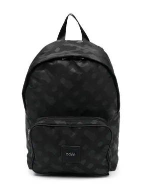 Boss Bag All Over Logo Black