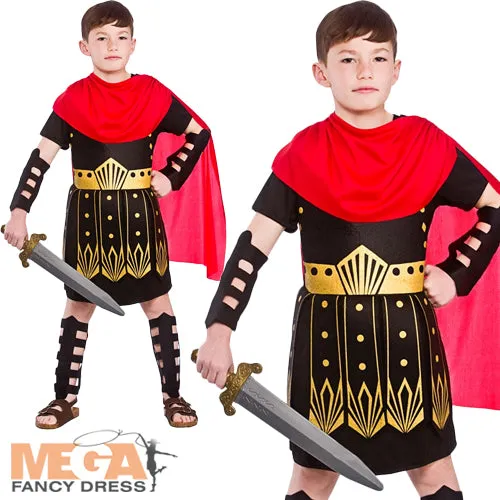 Boys Roman Commander Gladiator Warrior Book Week Costume