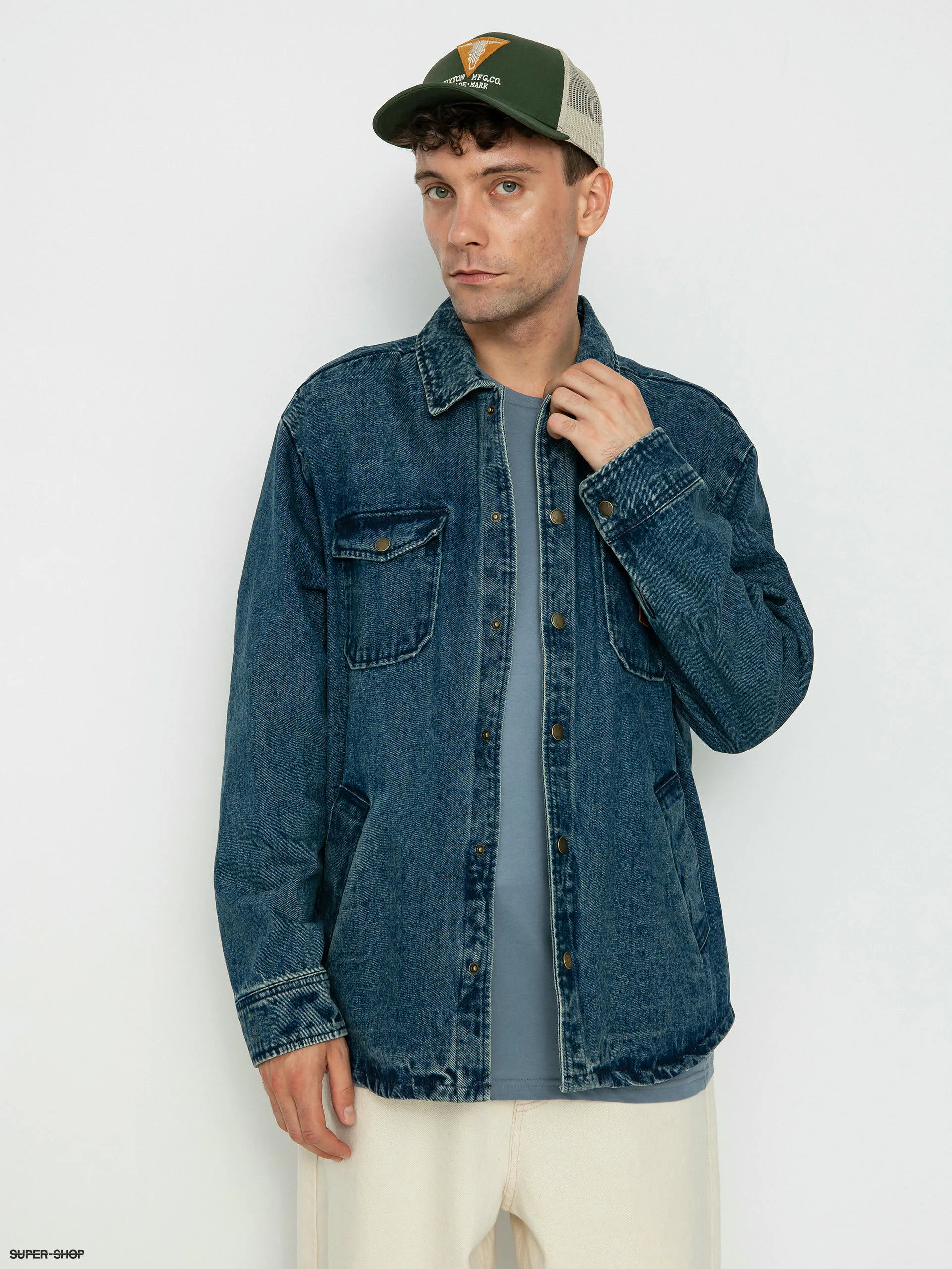 Brixton Durham Jacket (medium wash indigo)