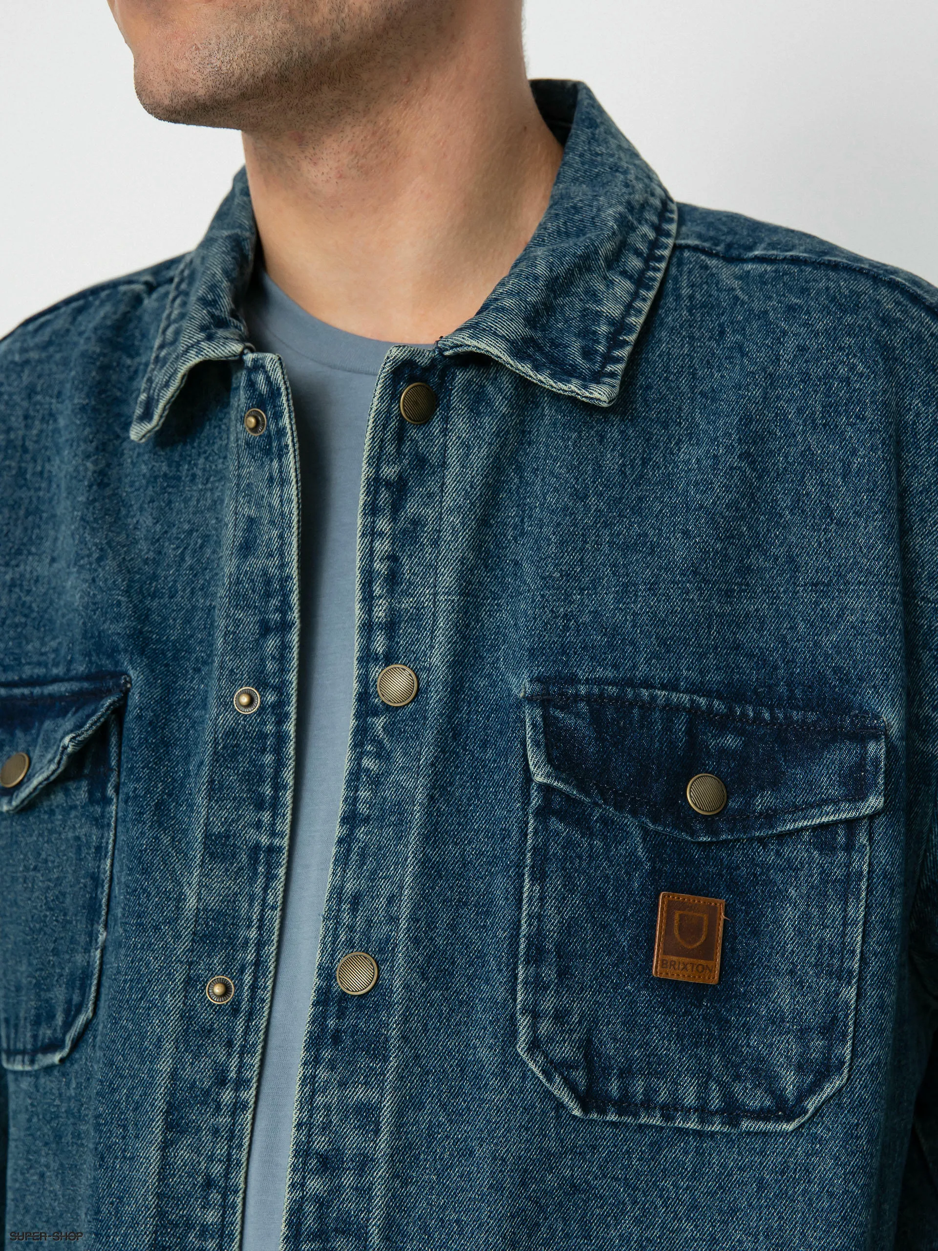 Brixton Durham Jacket (medium wash indigo)