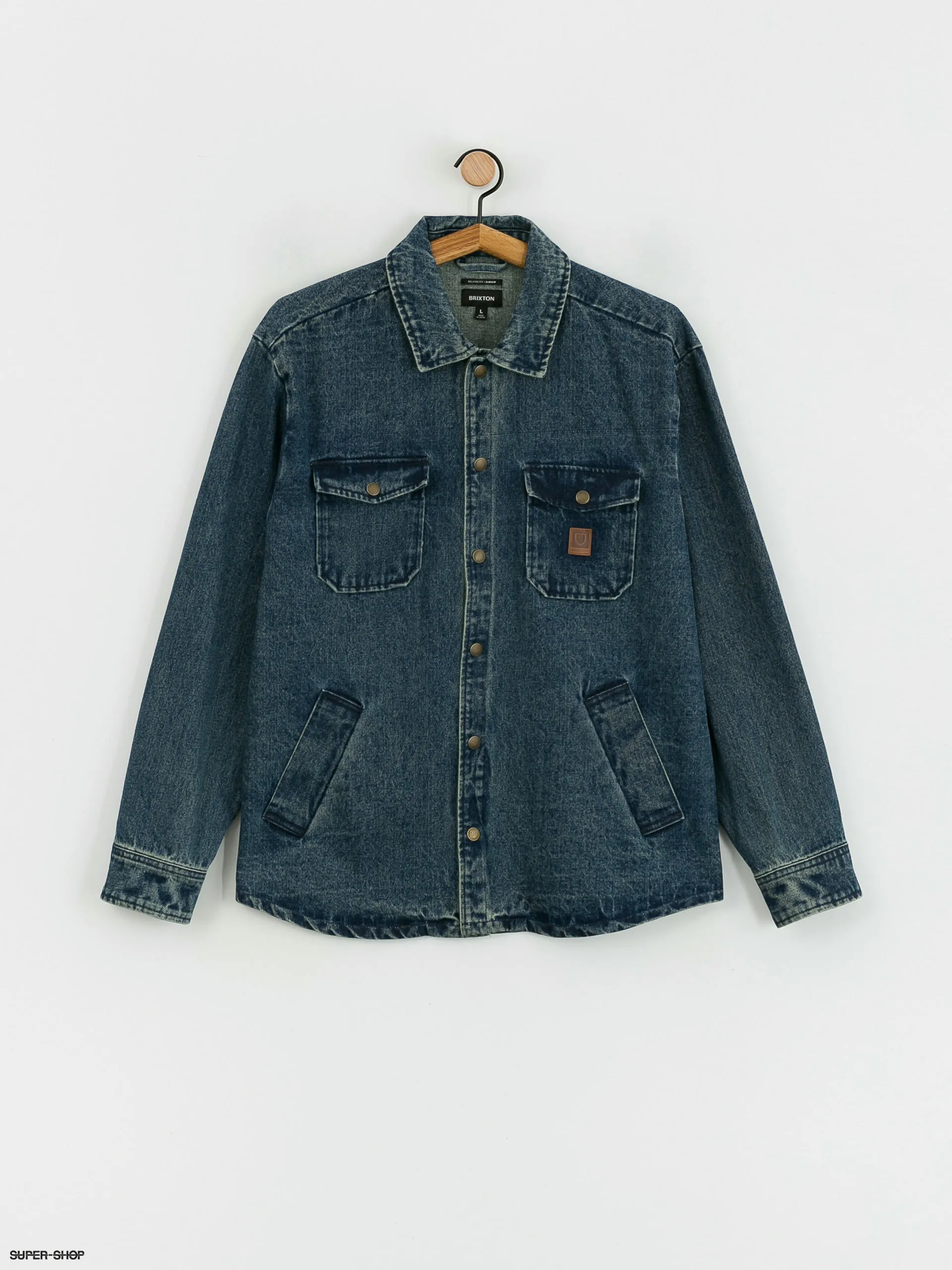 Brixton Durham Jacket (medium wash indigo)