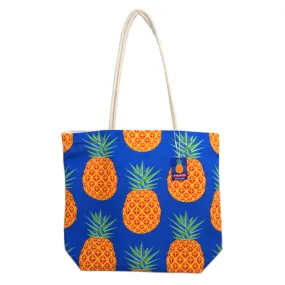 Canvas Beach Bag - Pineapple Print BBAG02