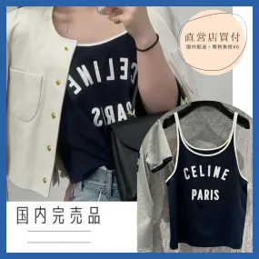 CELINE  |celine paris tank top in cotton jersey