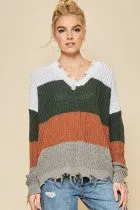 Colorblock Sweater