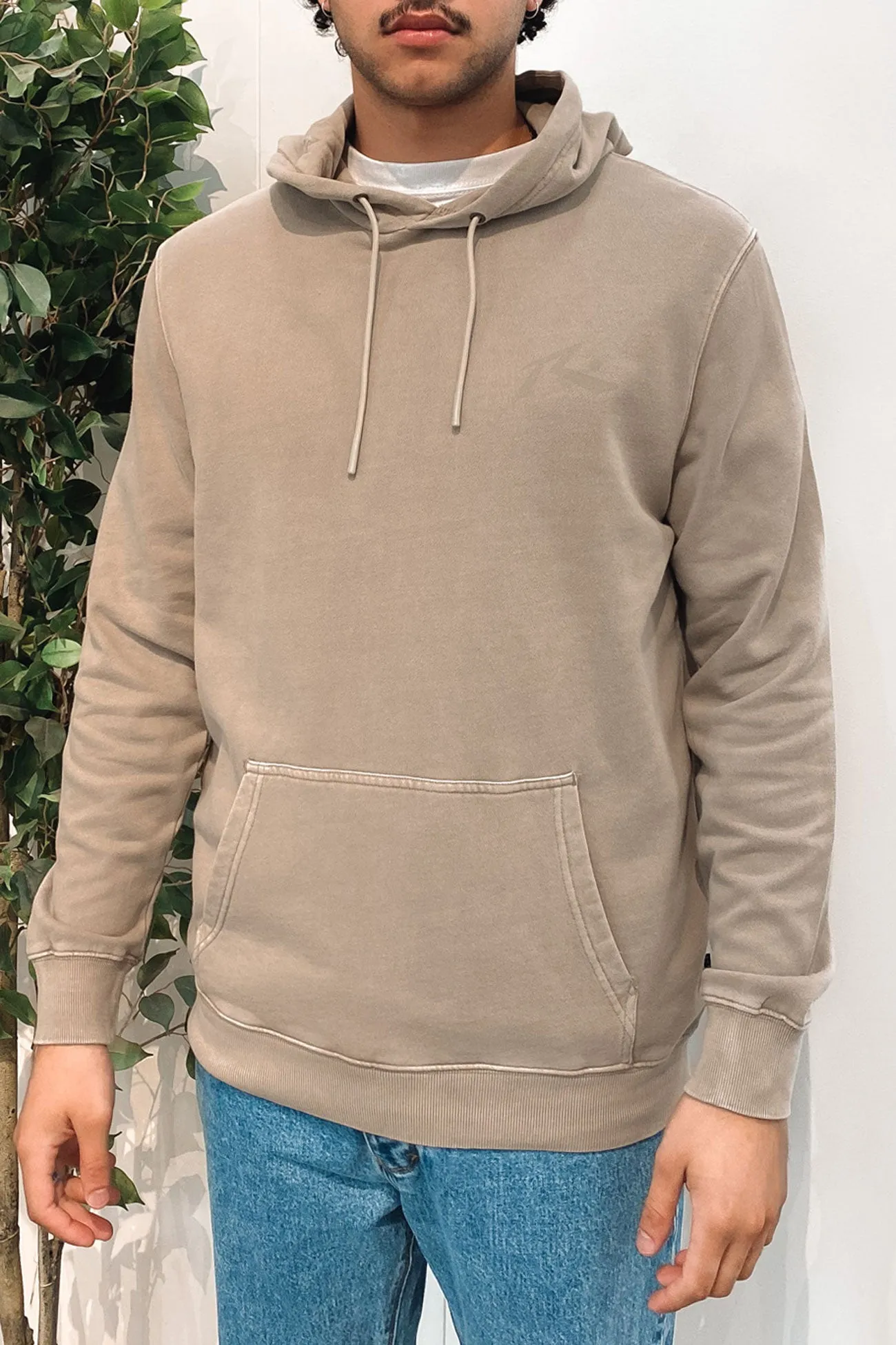 Comp Wash Hood Fleece Vintage Khaki