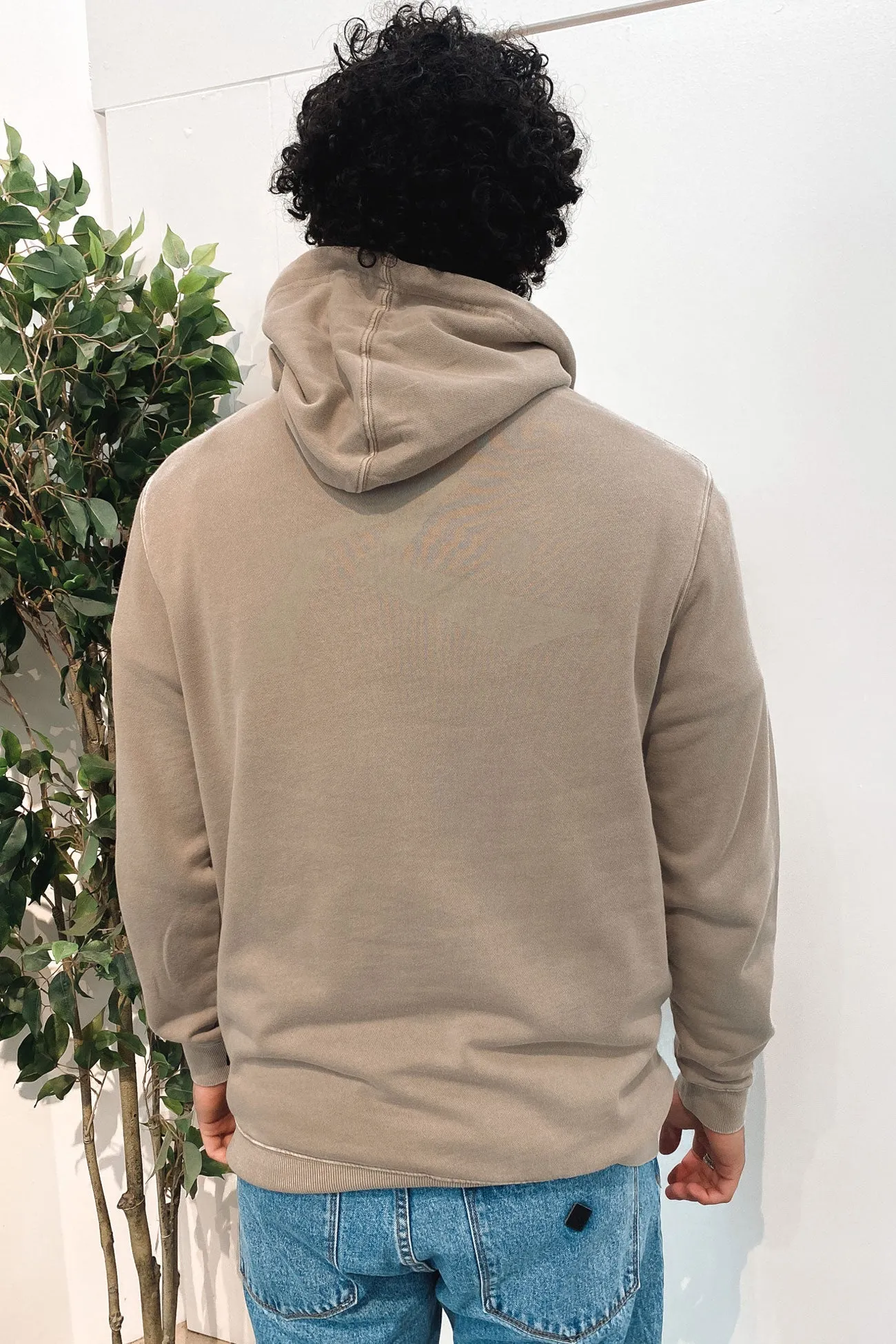 Comp Wash Hood Fleece Vintage Khaki