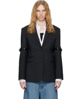 Coperni Black Hybrid Oversized Blazer