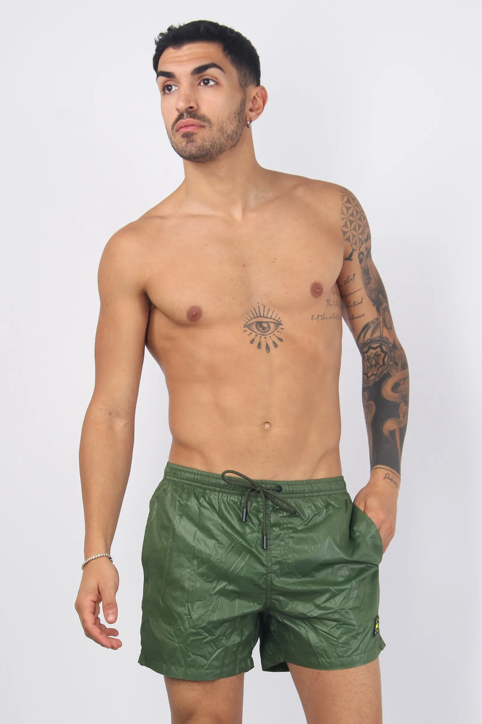 Costume Boxer Lucido Militare