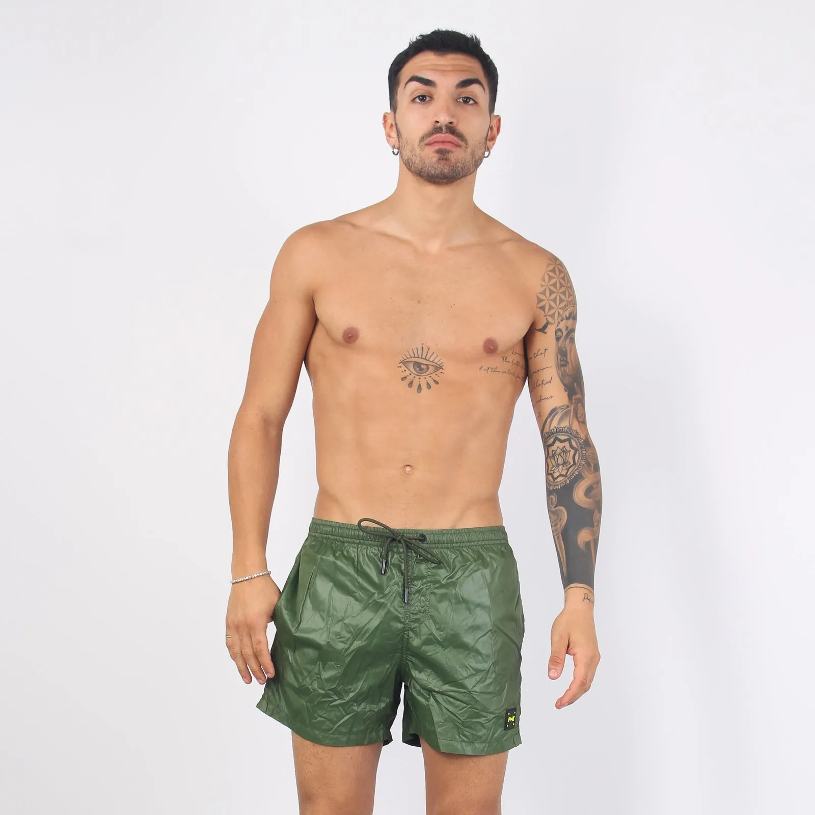 Costume Boxer Lucido Militare