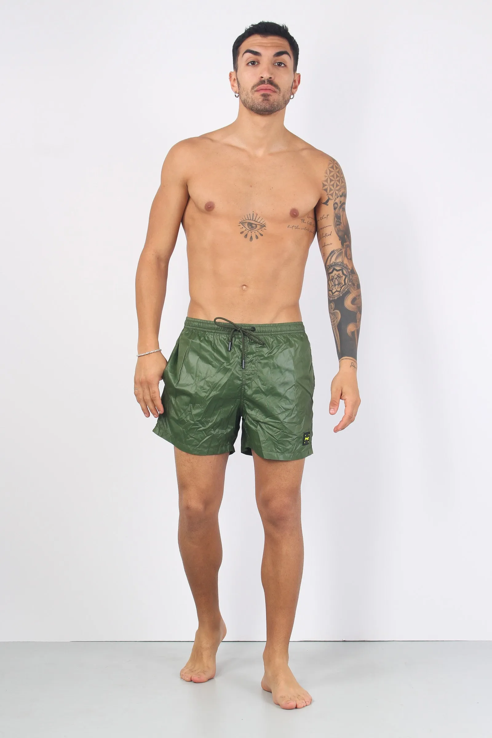 Costume Boxer Lucido Militare