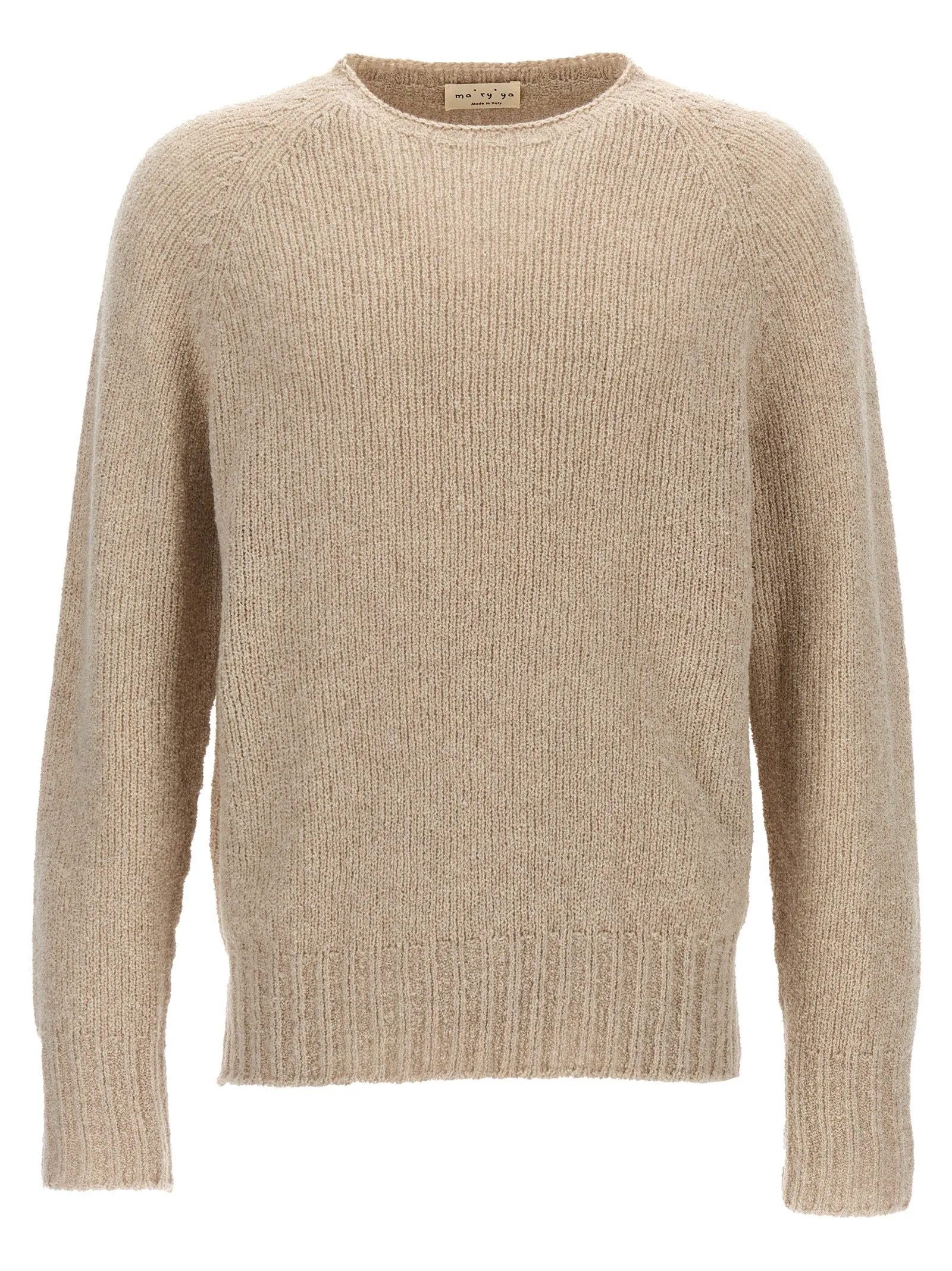 Crew-Neck Sweater Sweater, Cardigans Beige