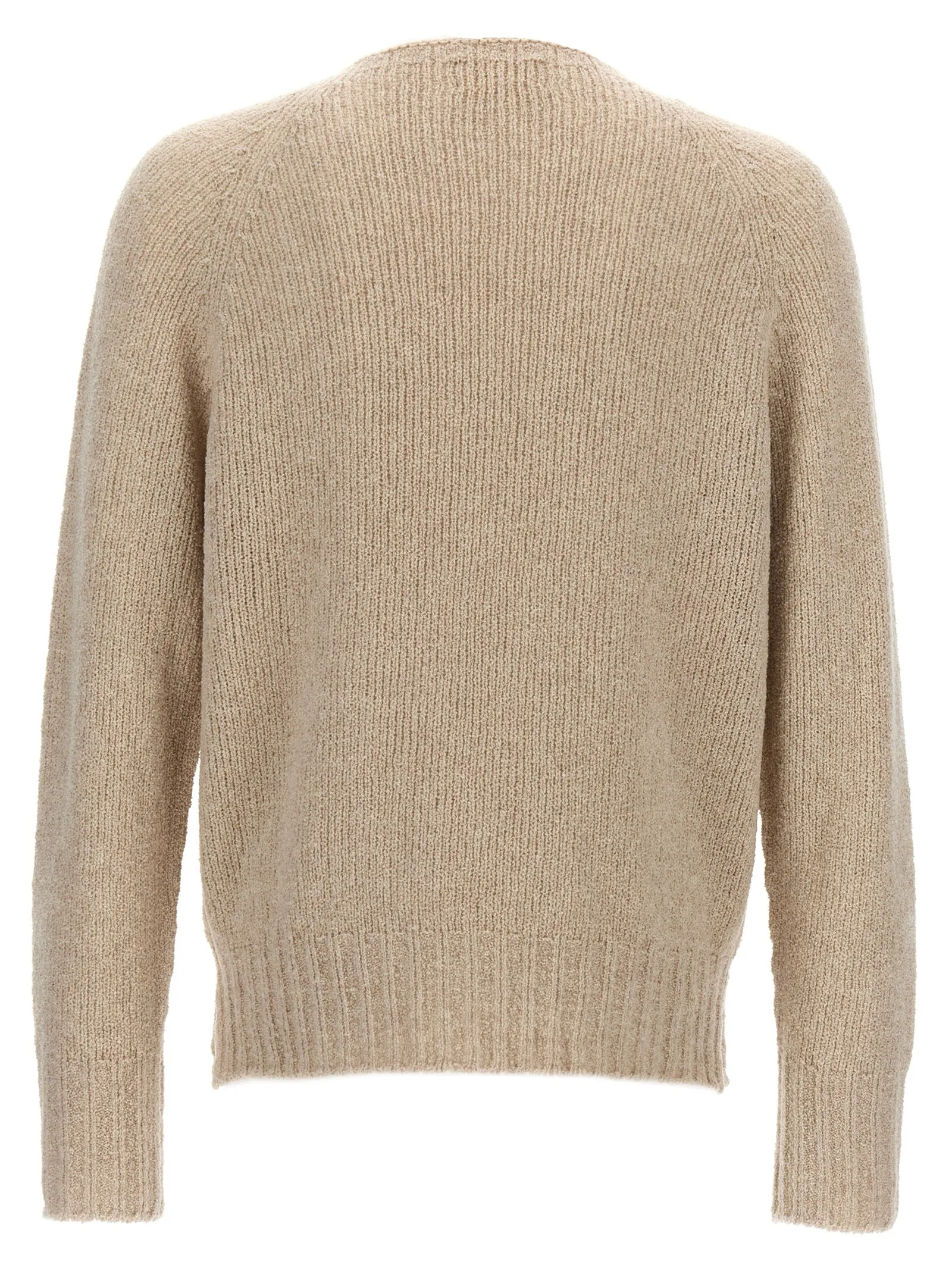 Crew-Neck Sweater Sweater, Cardigans Beige