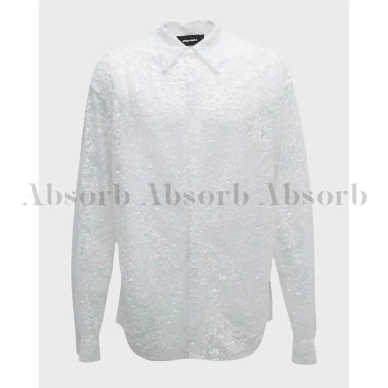 D SQUARED2  |Long Sleeves With Jewels Luxury Shirts