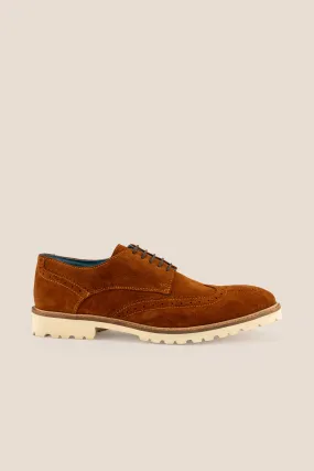 Eli Brown Suede Wide Fit