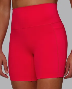 Elixir Mid-Length Shorts with Pockets - Scarlet