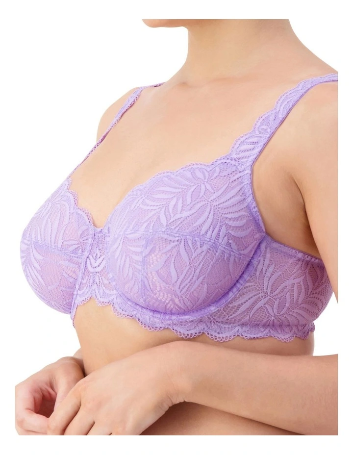 Essential Lace Balconette Underwire Bra in Sweet Lavender