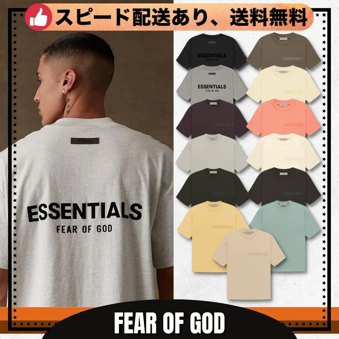 FEAR OF GOD  |Unisex Street Style Collaboration Plain Logo Skater Style