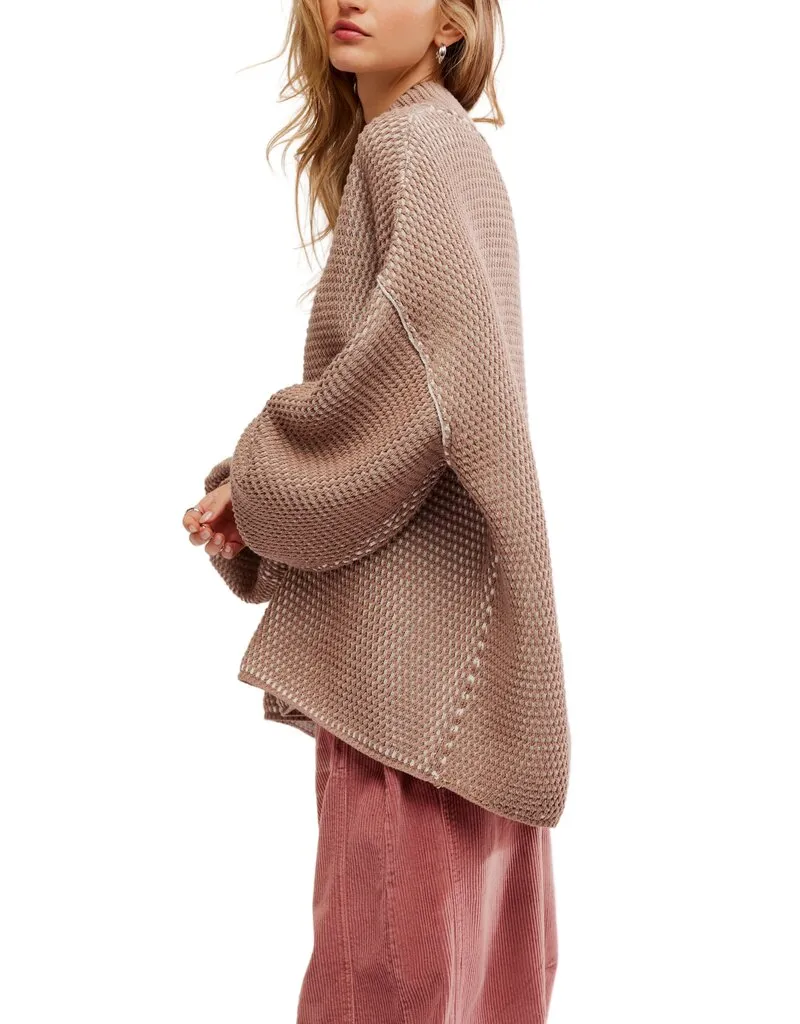 Free People Maisie Sweater - Stucco Combo