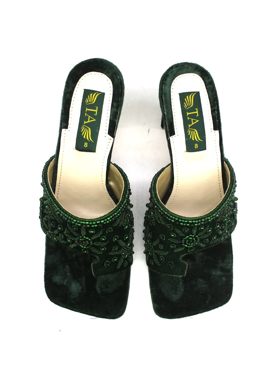 Green Fancy Heel