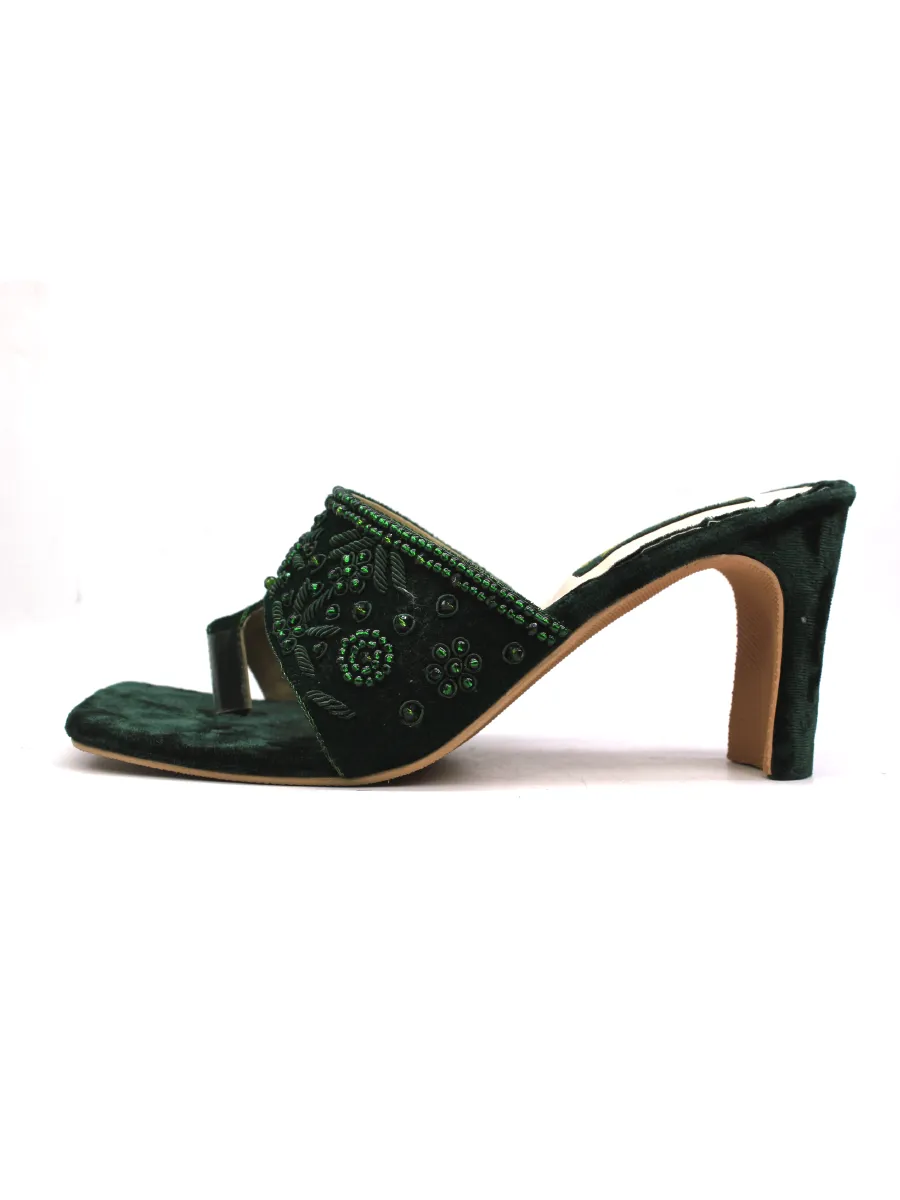 Green Fancy Heel