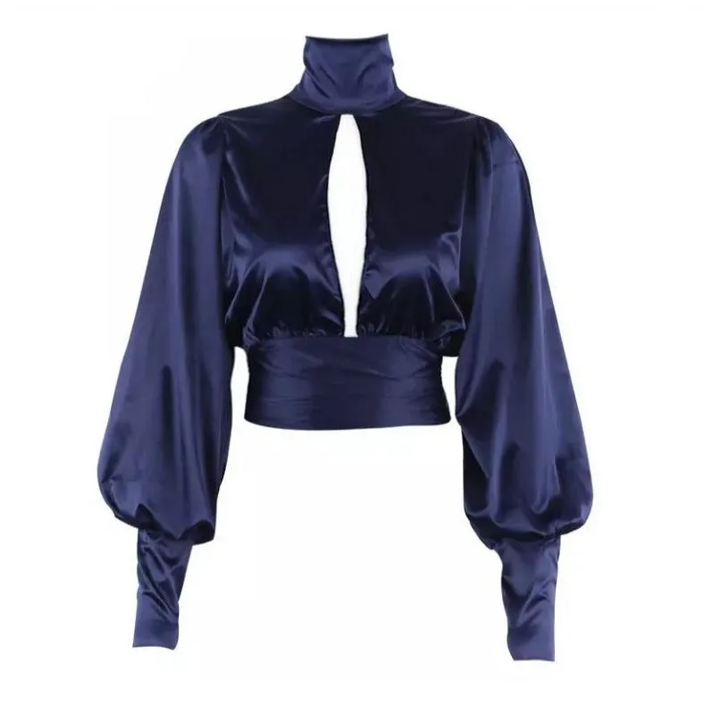 HAILEY SATIN TOP